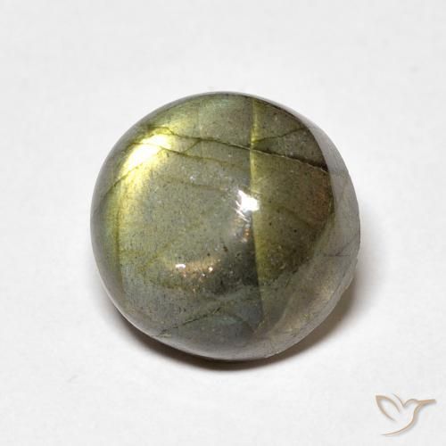 Labradorita Multicolorido Natural 7.55ct, Redondo, Translúcido