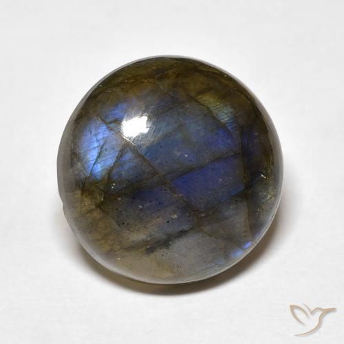 Labradorita Multicolorido Natural 10.80ct, Redondo, Translúcido