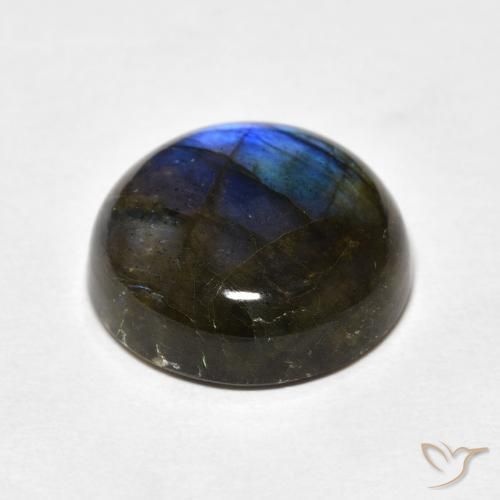 Labradorita Multicolorido Natural 10.80ct, Redondo, Translúcido
