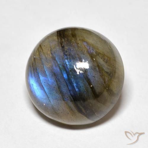 Labradorita Multicolorido Natural 12.00ct, Redondo, Translúcido