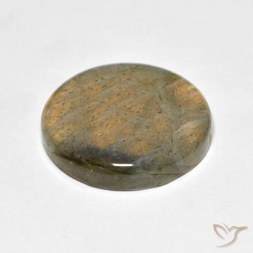 Labradorita Multicolorido Natural 14.65ct, Redondo, Translúcido
