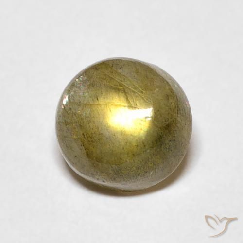 Labradorita Multicolorido Natural 1.65ct, Redondo, Translúcido