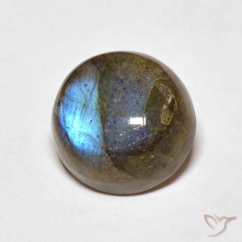 Labradorita Multicolorido Natural 4.26ct, Redondo, Translúcido