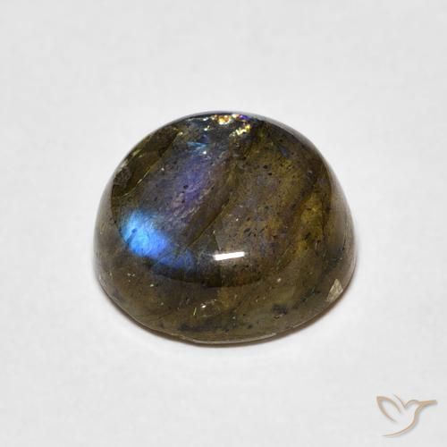 Labradorita Multicolorido Natural 4.26ct, Redondo, Translúcido