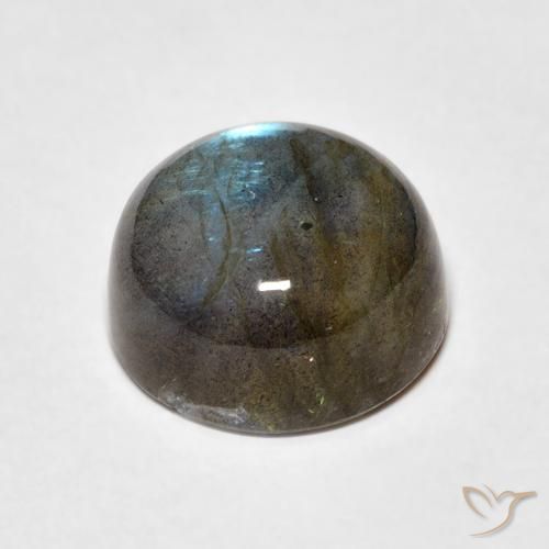Labradorita Multicolorido Natural 6.23ct, Redondo, Translúcido