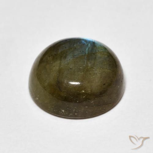Labradorita Multicolorido Natural 5.30ct, Redondo, Translúcido