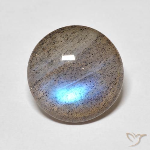 7.25ct Natural Multicolorido Labradorita, Redondo, Translúcido