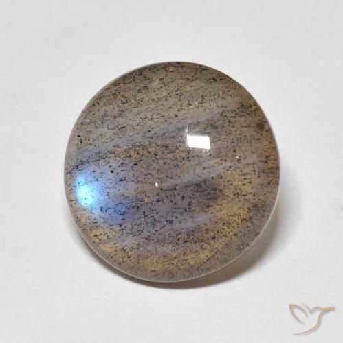 Labradorita Multicolorido Natural 7.25ct, Redondo, Translúcido