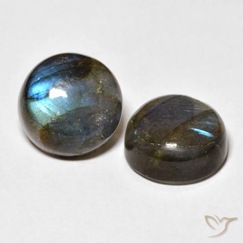 Pedras preciosas de Labradorita Multicolorido natural de 15.28 ct, Redondo, Translúcido