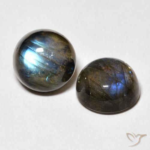 Pedras preciosas de Labradorita Multicolorido natural de 7.00 ct, Redondo, Translúcido