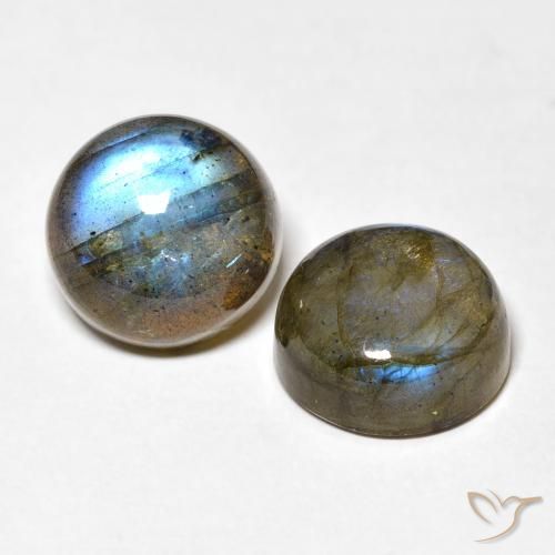 Pedras preciosas de Labradorita Multicolorido natural de 12.56 ct, Redondo, Translúcido