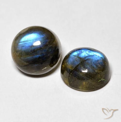 Pedras preciosas de Labradorita Multicolorido natural de 7.00 ct, Redondo, Translúcido