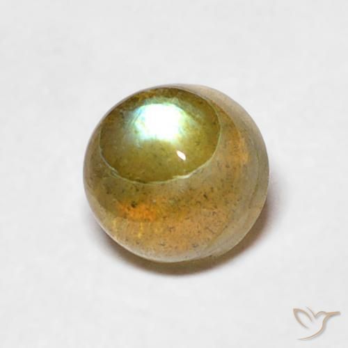 Labradorita Multicolorido Natural 0.67ct, Redondo, Translúcido