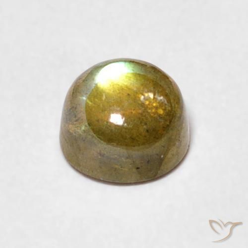 Labradorita Multicolorido Natural 0.67ct, Redondo, Translúcido