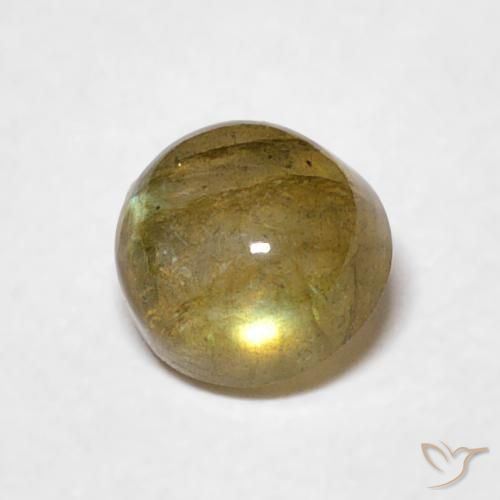 Labradorita Multicolorido Natural 0.63ct, Redondo, Translúcido