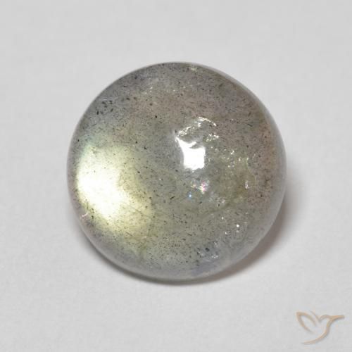 Labradorita Multicolorido Natural 3.26ct, Redondo, Translúcido