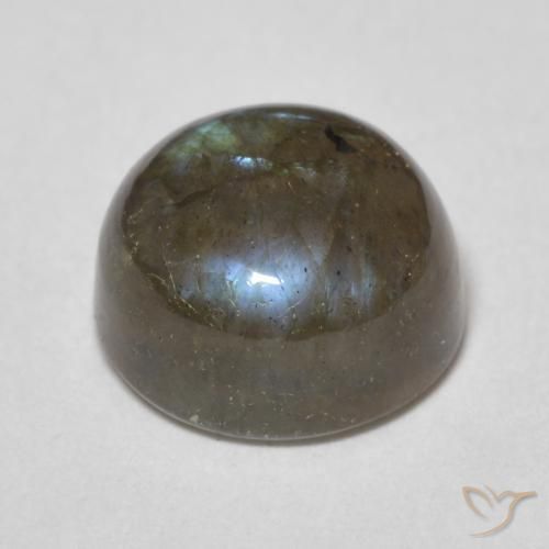 Labradorita Multicolorido Natural 3.72ct, Redondo, Translúcido