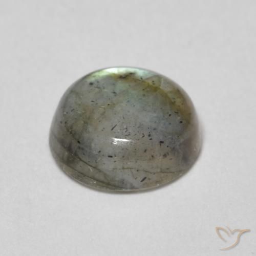 Labradorita Multicolorido Natural 1.34ct, Redondo, Translúcido