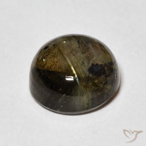 Labradorita Multicolorido Natural 4.64ct, Redondo, Translúcido