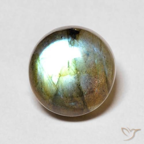 Labradorita Multicolorido Natural 4.42ct, Redondo, Translúcido