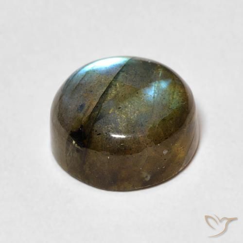 Labradorita Multicolorido Natural 4.42ct, Redondo, Translúcido