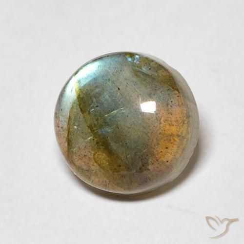 Labradorita Multicolorido Natural 2.05ct, Redondo, Translúcido
