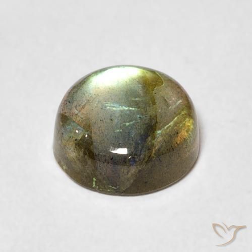 Labradorita Multicolorido Natural 2.05ct, Redondo, Translúcido