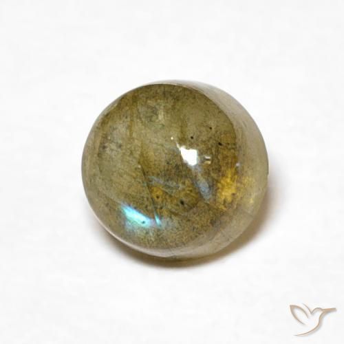 Labradorita Multicolorido Natural 0.71ct, Redondo, Translúcido