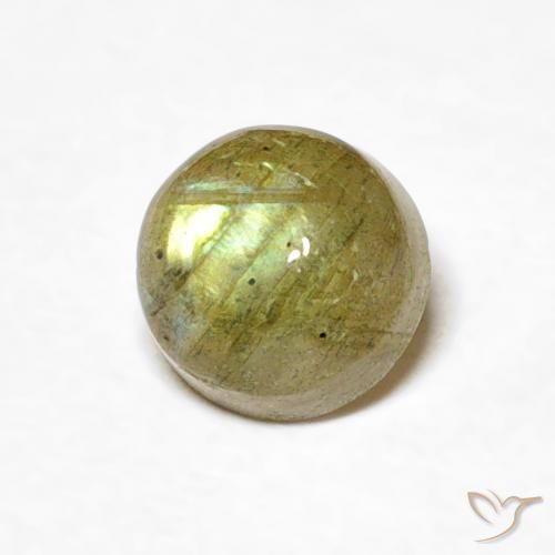 Labradorita Multicolorido Natural 0.69ct, Redondo, Translúcido