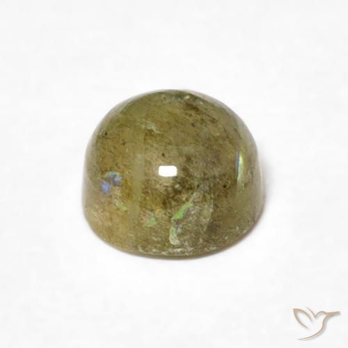 Labradorita Multicolorido Natural 0.69ct, Redondo, Translúcido