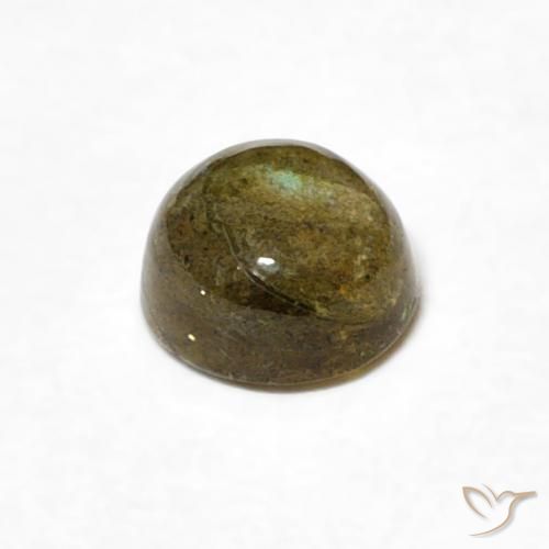 Labradorita Multicolorido Natural 0.57ct, Redondo, Translúcido