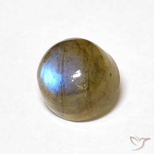 Labradorita Multicolorido Natural 1.33ct, Redondo, Translúcido