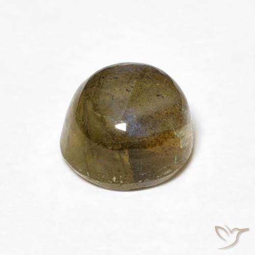 Labradorita Multicolorido Natural 1.33ct, Redondo, Translúcido