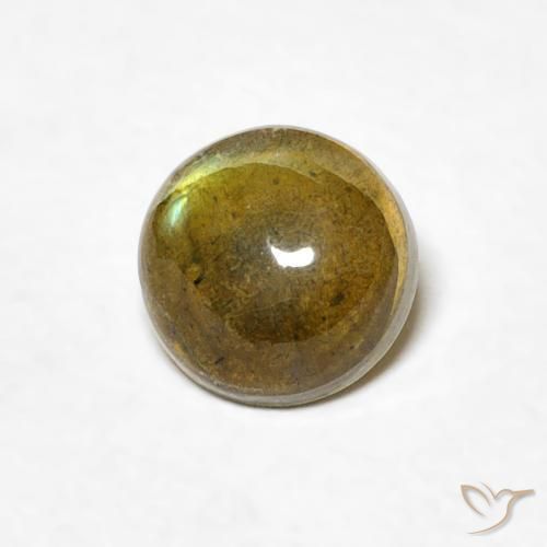Labradorita Multicolorido Natural 0.84ct, Redondo, Translúcido
