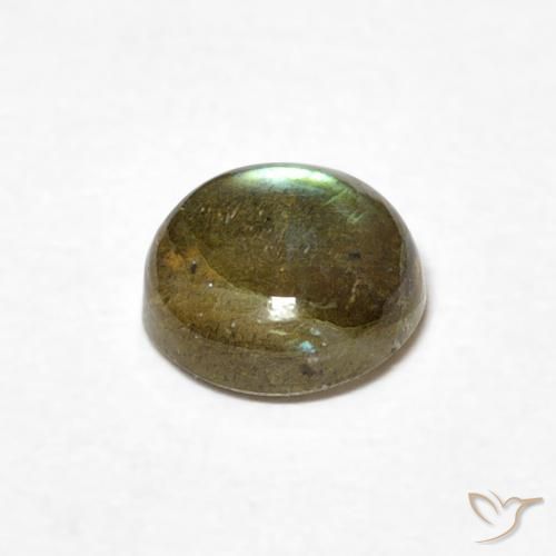 Labradorita Multicolorido Natural 0.84ct, Redondo, Translúcido