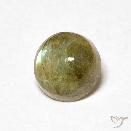 Labradorita Multicolorido Natural 0.60ct, Redondo, Translúcido