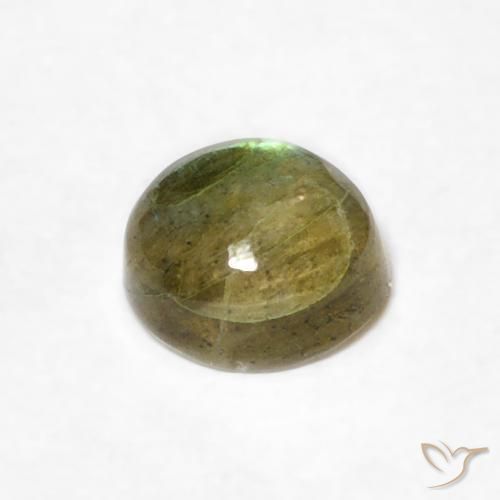 Labradorita Multicolorido Natural 0.60ct, Redondo, Translúcido