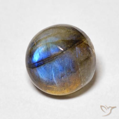 Labradorita Multicolorido Natural 2.41ct, Redondo, Translúcido