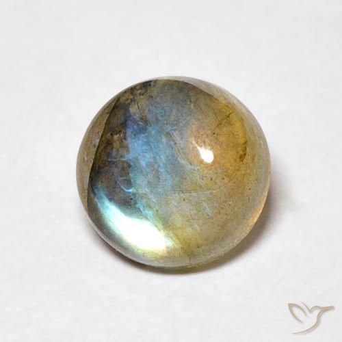 Labradorita Multicolorido Natural 1.45ct, Redondo, Translúcido
