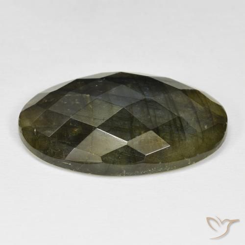 Labradorita Multicolorido Natural 31.65ct, oval, Opaco