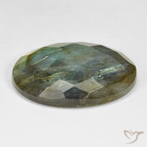 Labradorita Multicolorido Natural 32.68ct, oval, Opaco