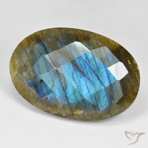 Labradorita Multicolorido Natural 39.69ct, oval, Opaco