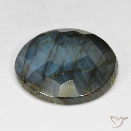Labradorita Multicolorido Natural 57.97ct, Redondo, Opaco