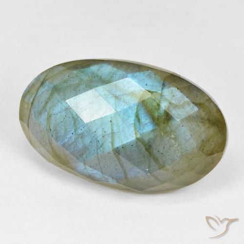 Labradorita Multicolorido Natural 22.38ct, oval, Opaco