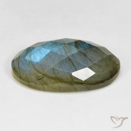 Labradorita Multicolorido Natural 22.38ct, oval, Opaco