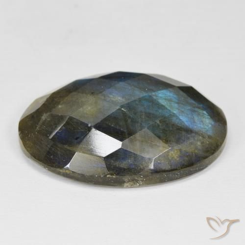 Labradorita Multicolorido Natural 45.71ct, oval, Opaco