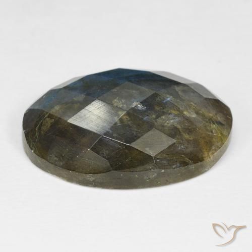 Labradorita Multicolorido Natural 17.59ct, oval, Opaco