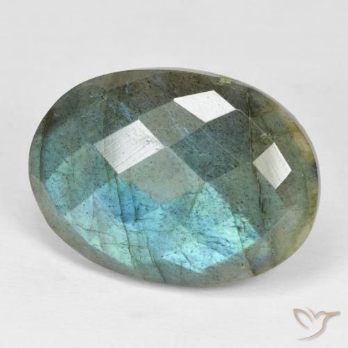 Labradorita Multicolorido Natural 20.14ct, oval, Opaco