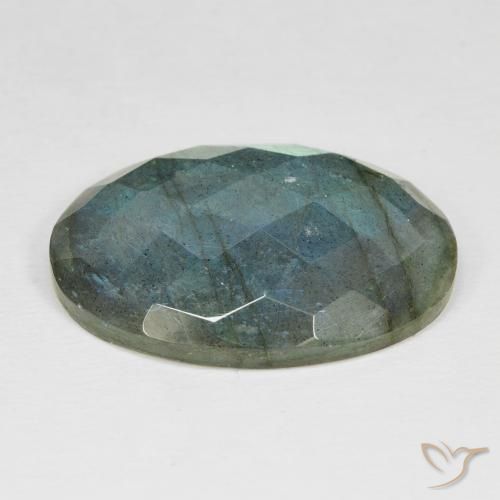 Labradorita Multicolorido Natural 20.14ct, oval, Opaco