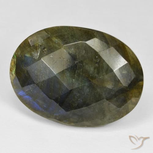 Labradorita Multicolorido Natural 28.57ct, oval, Opaco